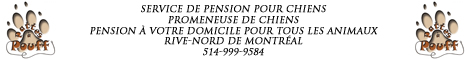 Pension � votre domicile pour tous les animaux